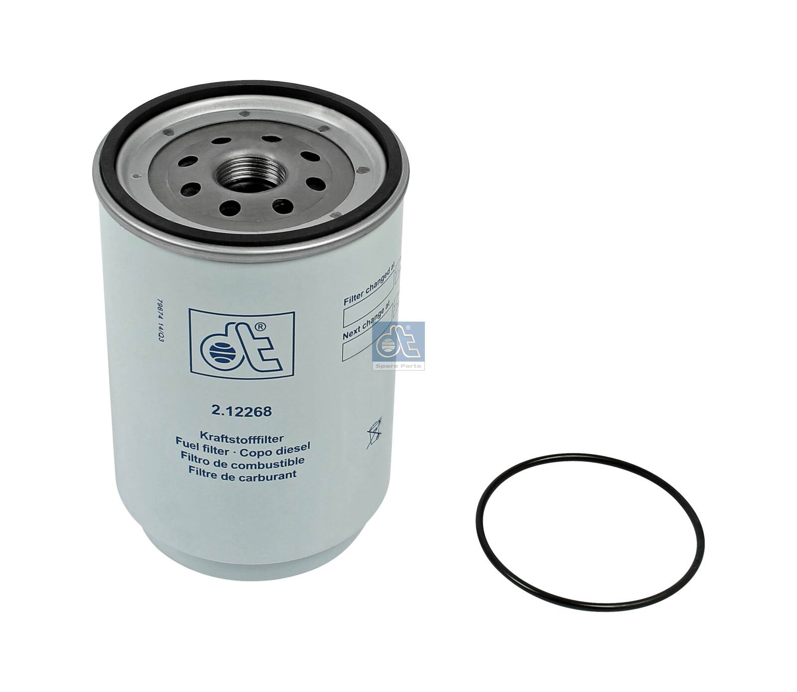 2.12268, Kraftstofffilter, DT Spare Parts, 1526297, 20539578, 20745605, 5001868493, 1533870, 20788794, 21041613, 7420745605, 1535381, 20869725, 21380524, 7420998349, 20879812, 21380526, 7421380483, 20998349, 21017307, 21366596, 21380483, 21380488, 03.14.028, 033.452, 16-343230006, 21925732, 24.068.00, 35342, 35456/2, 400368, 50014194, 70537611