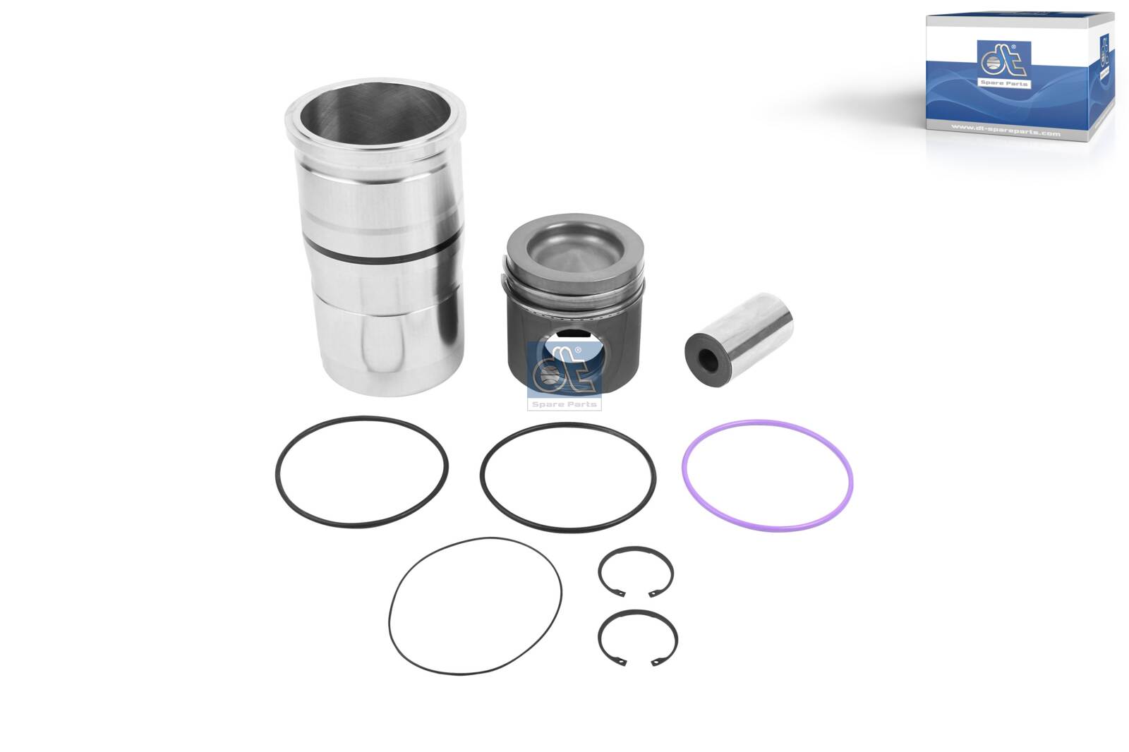 2.90116, Repair Kit, piston/cylinder liner, DT Spare Parts, 21027623, 21209696, 21309212S, 21523462, 03.43.014, 038.245, 0388990, 103341, 41088960, CLK-696, DT2.90116, KS001470, 89-434400-00, 212096960, 21209696-0
