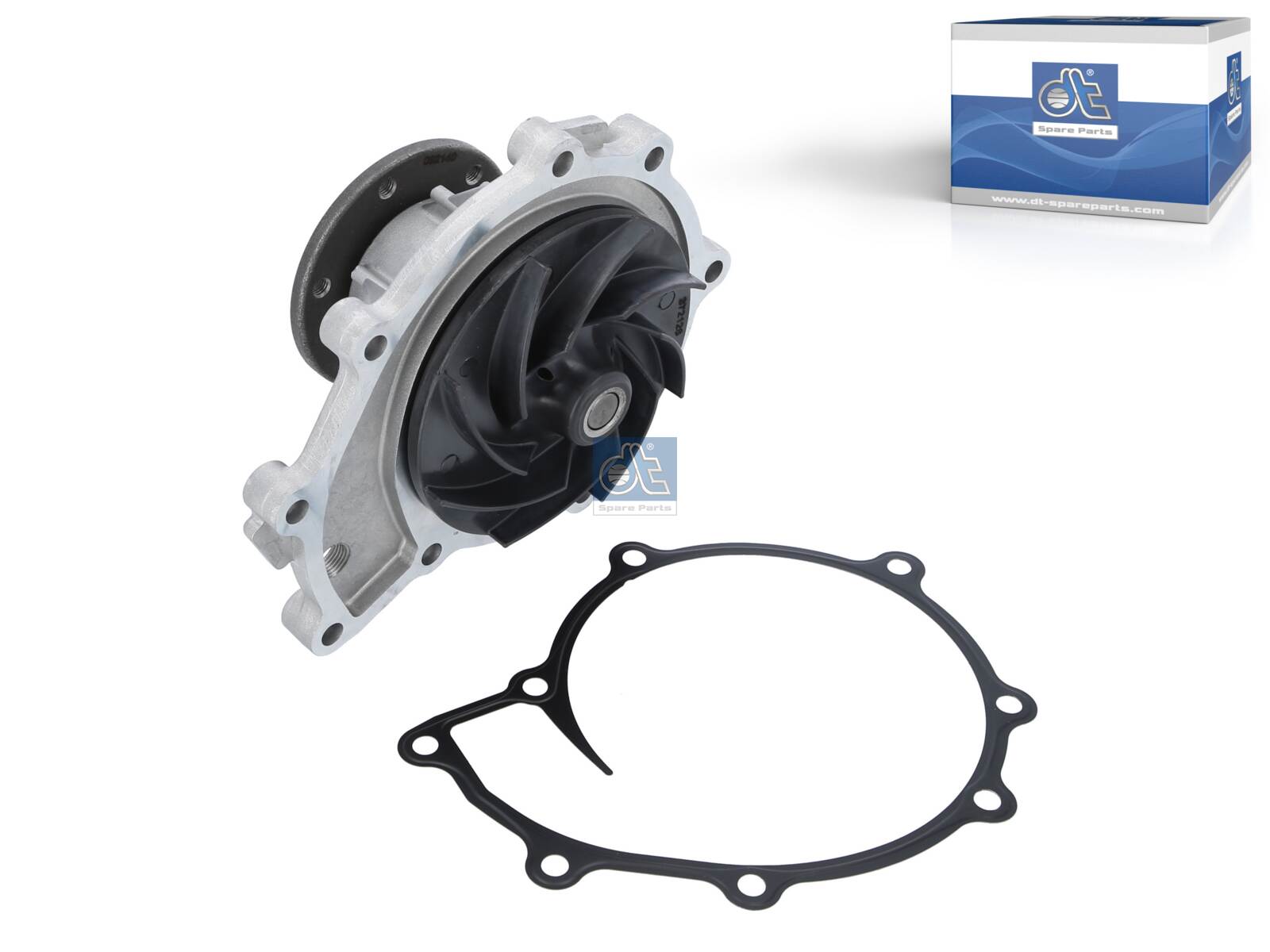 3.16024, Water Pump, engine cooling, DT Spare Parts, 51.06500.6651, 51.06500.6680, 51.06500.6700, 51.06500.7070, 51.06500.7079, 51.06500.9070, 51.06500.9079, 51.06500.9651, 51.06500.9680, 51.06500.9700, 51.06501.0337, 51.06501.3250, 022000083001, 023.238, 030.923-00A, 05.19.033, 08.120.0939.190, 12-342200004, 2201086, 24-1227, 33175, 343.415, 80766, 8MP376809-264, CP542000S, DP255, VKPC7019, 023.238-01, 2201113, 51.
