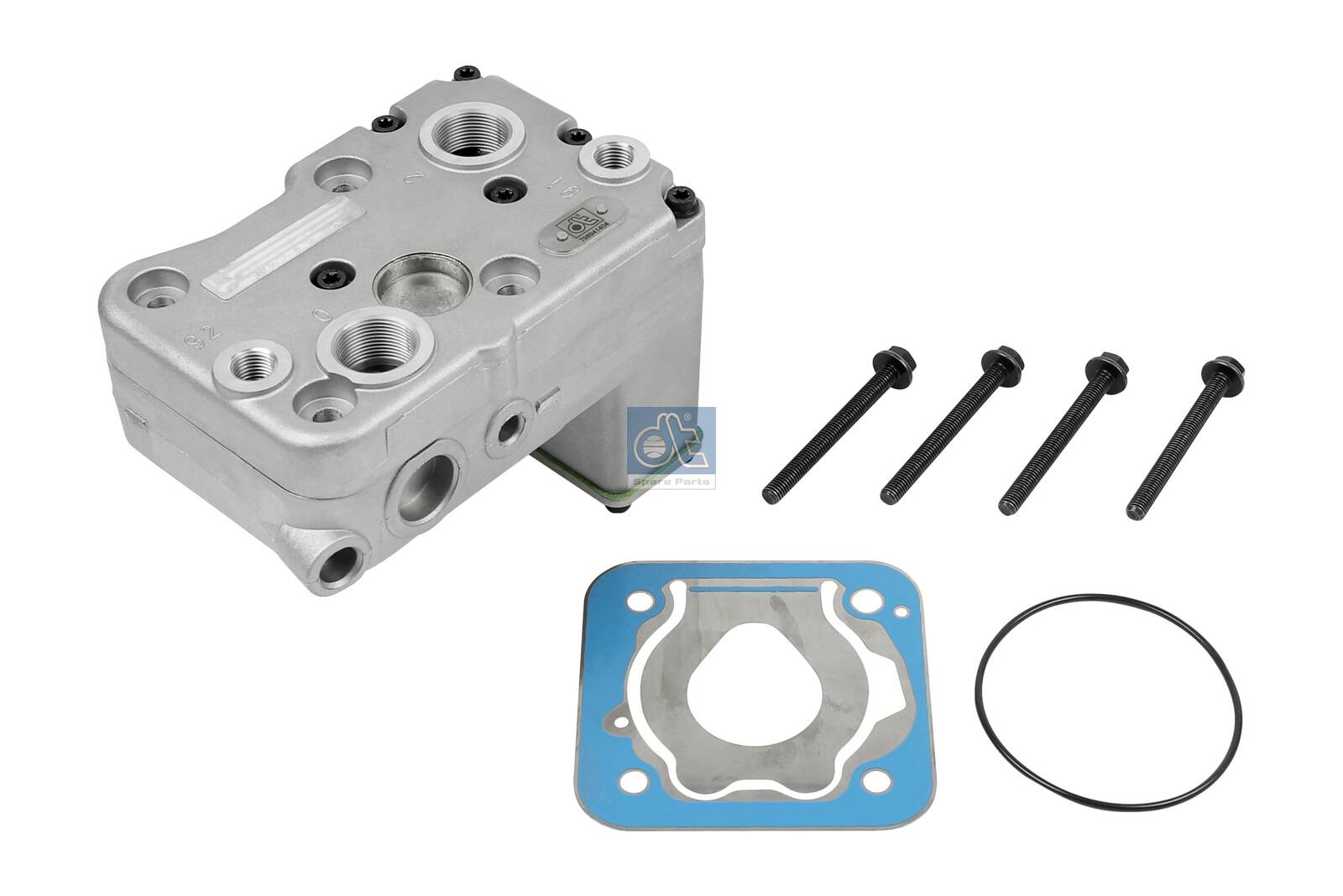 Cylinder Head, air compressor - 3.75018 DT Spare Parts - 51.54114.6082, 01.R391.159, 021320080003