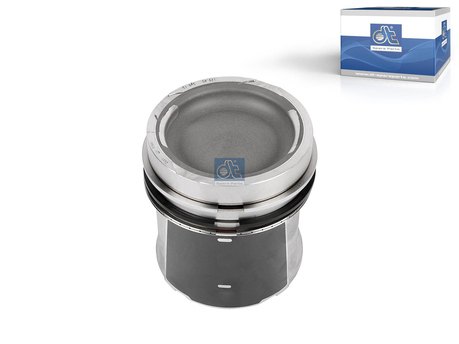 Piston with rings and pin - 5.40208 DT Spare Parts - 1616745, 1627110, 1668305