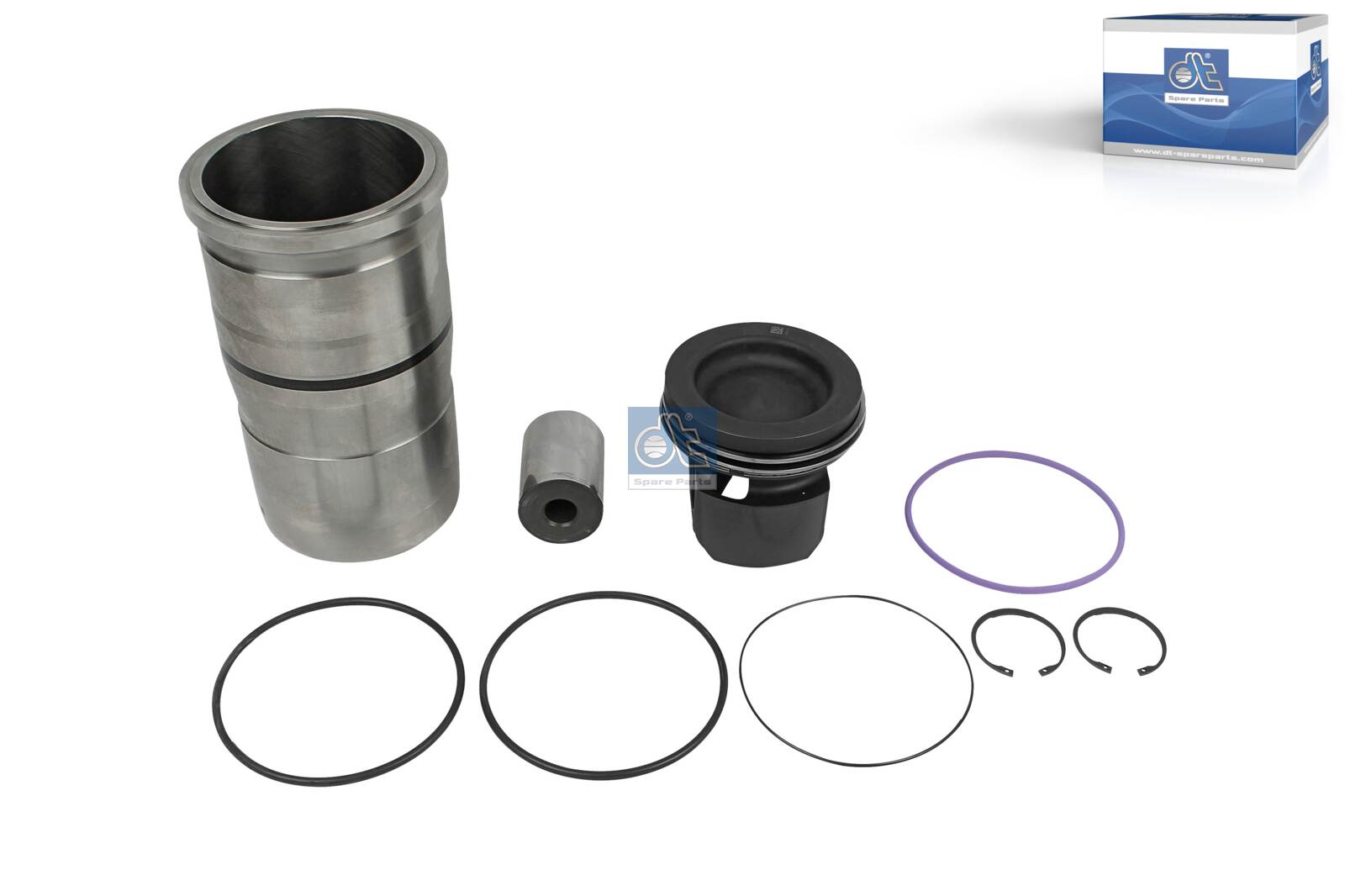 6.91159, Repair Kit, piston/cylinder liner, DT Spare Parts, 20747510, 7420941597, 20870685, 7421209650, 20941597, 21209650, 0387390, 039.237, 108998, 40834960, 791240, DT6.91159, CLK-650, KS791370, 89-434400-10, 40834961