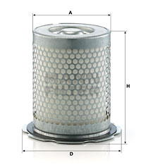 LE 10 005 X, Filter, compressed-air technology, MANN-FILTER, 5073689, 515/4190, 5150190, 5154190