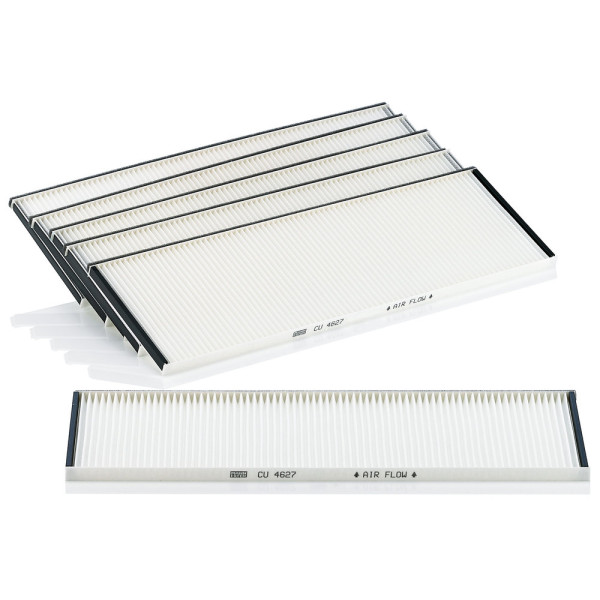 CU 4627-6, Filter, cabin air, MANN-FILTER, 0018355447, 1739966, 20401236, 36.77910-6004, 1791445, 42558393, 6278350447, 81.77910-0016, 20403828, 5010206221, 81.77972-0148, A0018355447, A6278350447, 010.608-00A, 022, 030787004, 1100372A, 12-123190005, 1.23040, 1535094, 171402, 17197, 1987431205, 30-30-1037, 4217-AC, 53.081.00, 716049, 80000336, 8300197, 93502E
