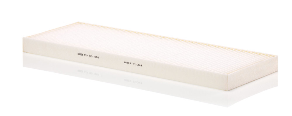 CU 50 001, Filtr, vzduch v interiéru, Filtr kabin., MANN-FILTER, 0008308018, 22301111, 2283473, 36.77910-0029, 500023843, 0008308118, 22740074, 2283474, 36.77910-0050, 36.77910-6009, A0008308018, 36.77910-6014, A0008308118, 36.77910-6015, 11114845B, 1535101, 178522, 1987435125, 3.82019, 50019191, 53.457.00, 80005208, AF55818, AH840, E4963LI, FP50001, HC7259, K1402, K9119, LA1122