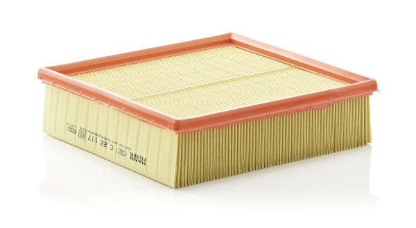 C 22 117, Luftfilter, MANN-FILTER, 021129620, 021.129.620, 1257305, 1444Q2, 16546-5PA0A, 165465PA0D, 2108-0110-901, 5005156, 9118002460, 93152007, EAC5672, 021129620D, 1328047, 16546-5PA0B, 2108-0110-901-1, 5016787, NBB3500AA, 027129620, 1328047-4, 16546-5PA0C, 2112-0110-9080, 860X9601BA, 2112-1109-080-01, A790X9601AA, 2112-1109-080-06, 21120-1109080-02, 01510, 059-AP, 0986626800, 10-0602