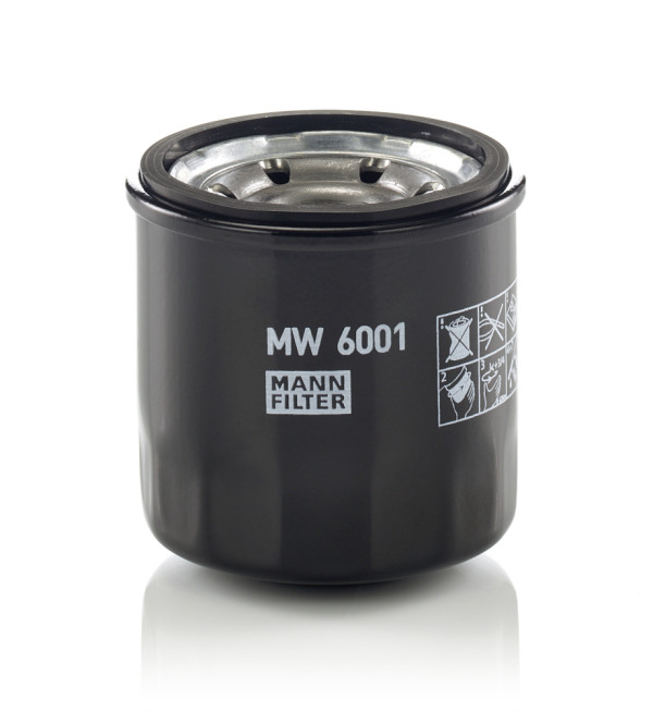 Oil Filter - MW 6001 MANN-FILTER - T1210200, T1210444, T1218001