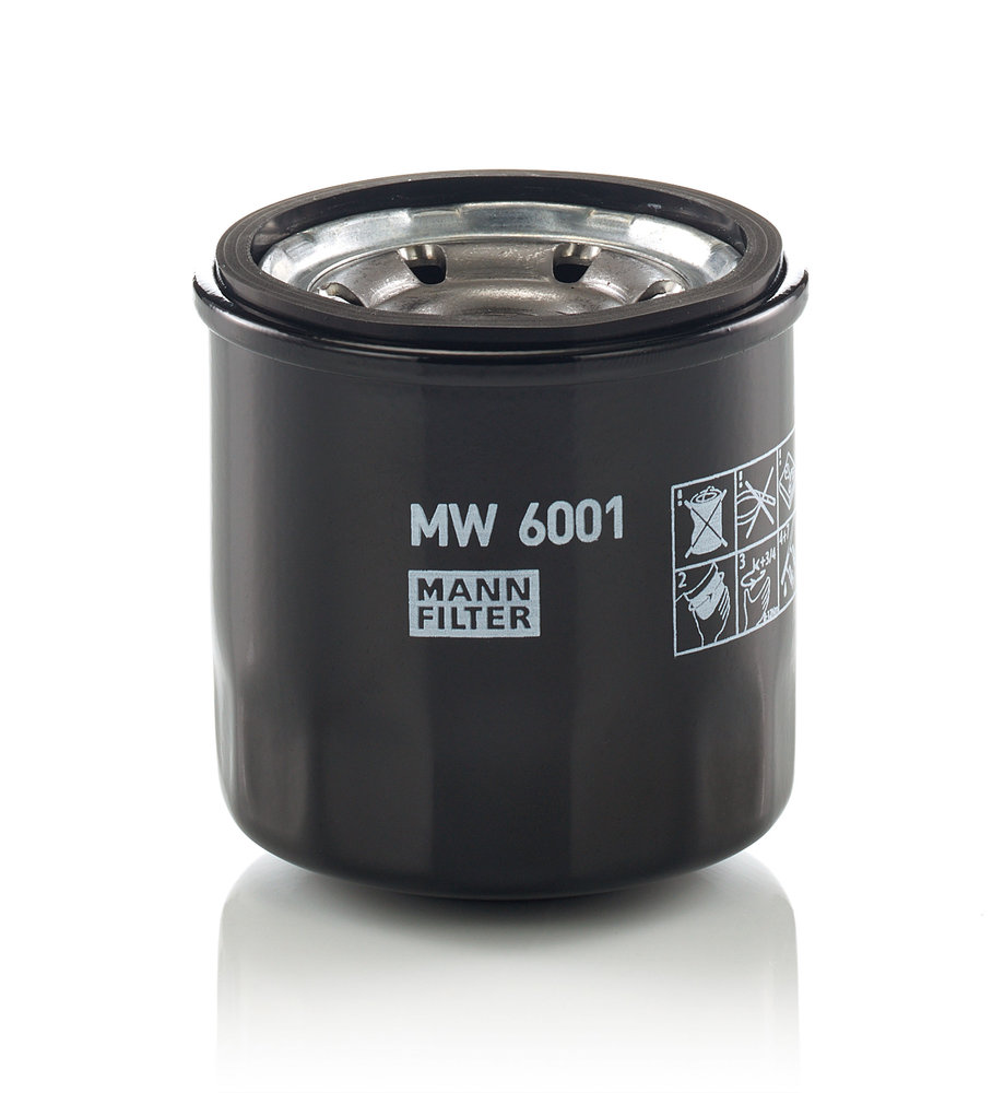 MW 6001, Oil Filter, MANN-FILTER, 5GH-13440-20, T1210200, 5GH-13440-20-00, T1210444, 5GH134408000, T1218001, 115010-6370, 23.431.00, COF203, OC575, SO6955