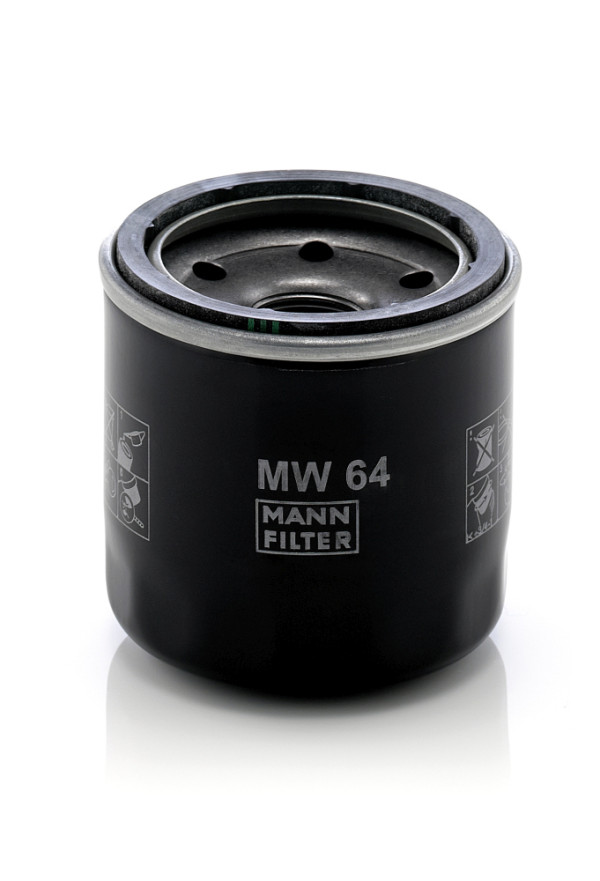 MW 64, Oil Filter, MANN-FILTER, 10971072, 331/90431, 3FV-13440-00, A218226, 16097-0002, 5GH-13440-00, 16097-0004, 5GH-13440-00-00, 16097-0008, JE8-13440-00, 16097-1054, 16097-1056, 16097-1059, 16097-1061, 16097-1063, 16097-1064, 16097-1066, 16097-1067, 16097-1068, 16097-1070, 16097-1072, 160970003, 160970007, 160970012, 490651068, 490651073, 115010-1760, 178677, 1951533, 23.431.00