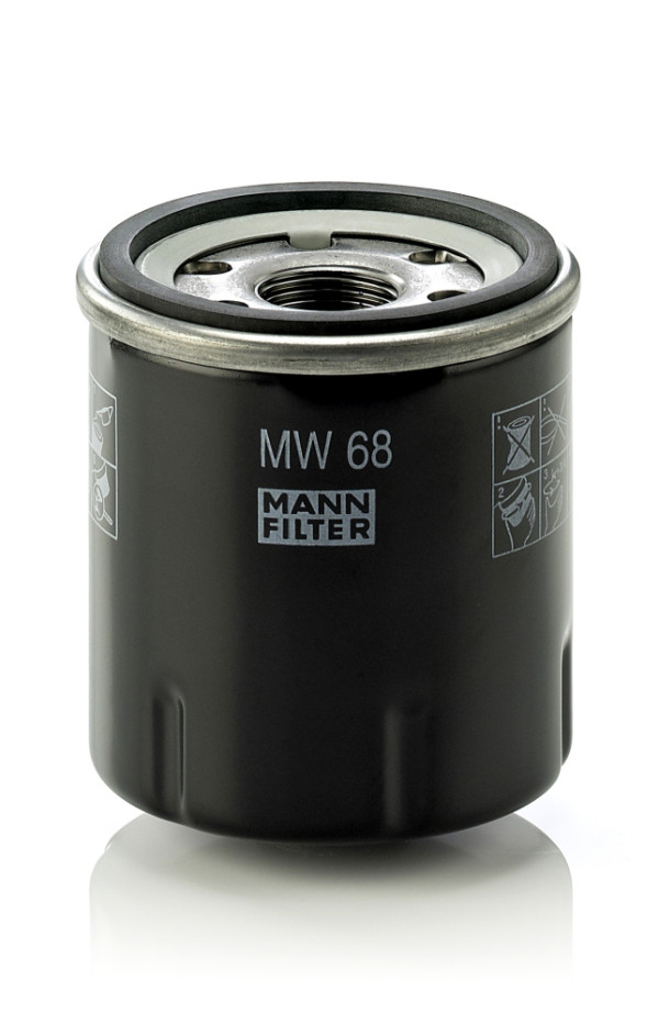 MW 68, Oil Filter, MANN-FILTER, 16097-1060, CY-005, F304