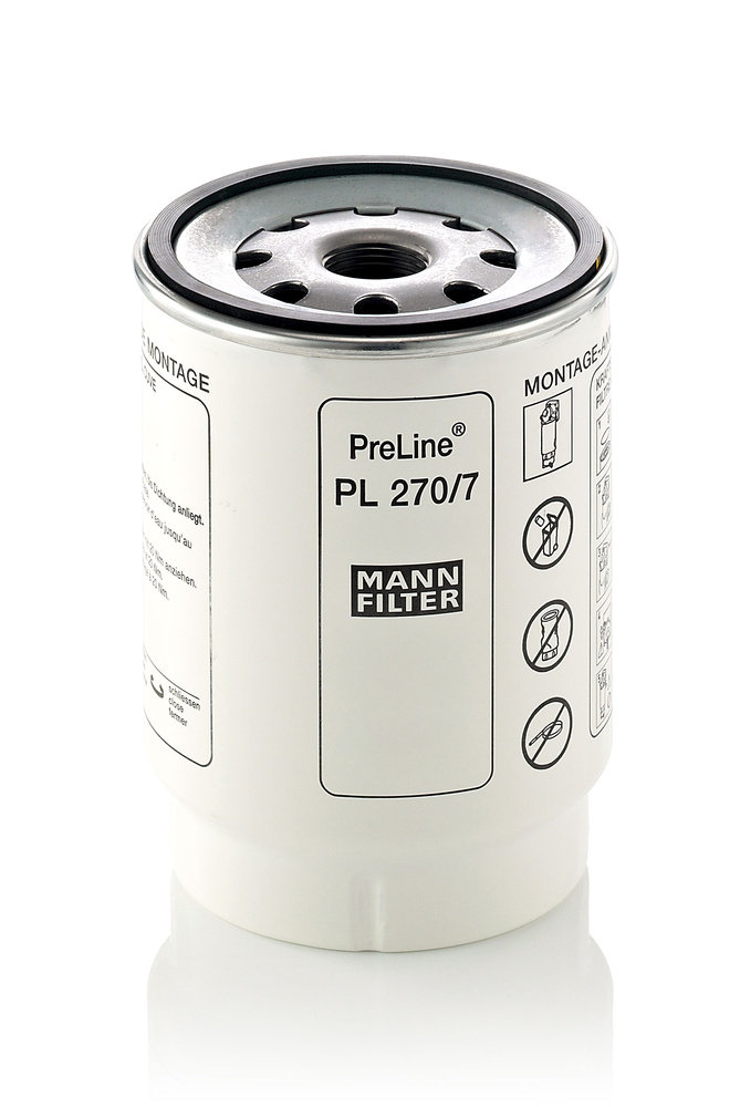 PL 270/7 X, Kraftstofffilter, MANN-FILTER, 030.1105010, 31945-7L002, 541663438, 1535266, 4812159481, CS1207, F026402039, FS19907, GB-6118, H304WK, P502594, PP967/5, R270PL, SFC-7903, SK3319, SN70246, ST6126, WF10497, Z397, ZP3035AFMB, 4812160481, N2039, P553226, SN922630, P581788