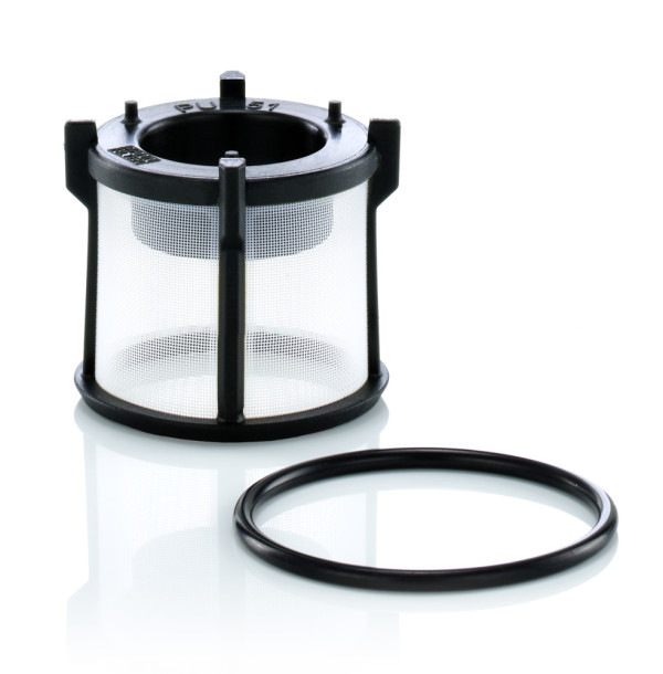 PU 51 X, Kraftstofffilter, MANN-FILTER, 0000901351, 0007983190, 07983190, 6860900051, A0000901351, A6860900051, 089.265-00A, 1534832, 26.171.00, 4500-FX, AS3851, C1050, DE3137, DGM/K32511, E11S03D30, ELG5575, F026402293, F182, FA9564ECO, FF5775, K117903N50, KX72, P954601, PK937/6, SN70283, V30-2196, WF10220, 50014500, E11S04D132, KX72D