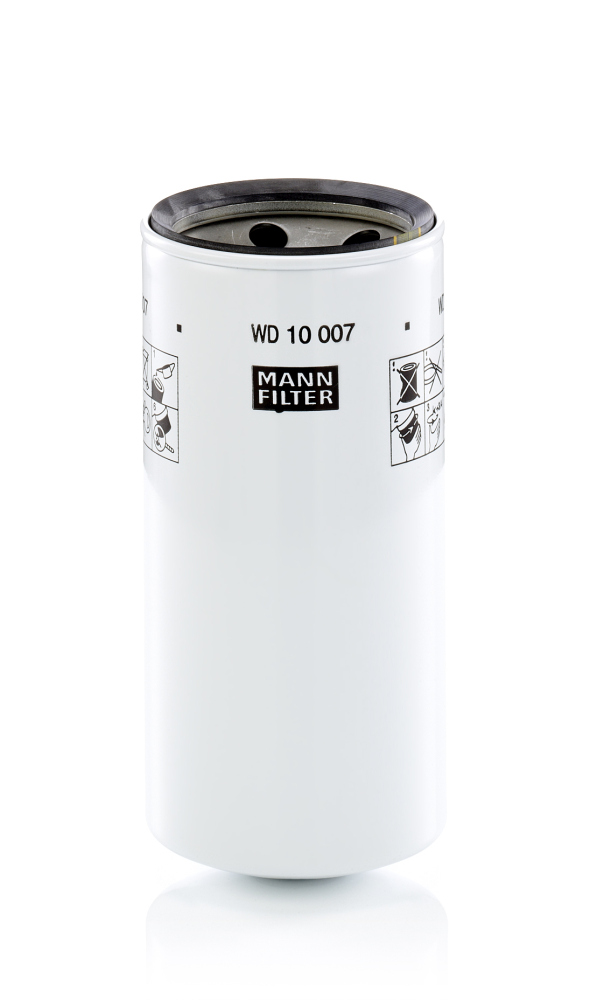 WD 10 007, Filter, operating hydraulics, MANN-FILTER, 25012535, 562871-C91, AE44880, E9NN7B155AA, TA00025525A, AT113114, E9NN7B155AB, AT120444, AT63557, AT69852, AT70952, AT73307, 149661, 17035067, 51116, 83982929, 85116, A142G06, BT372-MPG, H19W11, HF6338, P169393, PF2024, SO8549H, SP-1217, SP570H, BT428, HF6497, P551202, HF6626