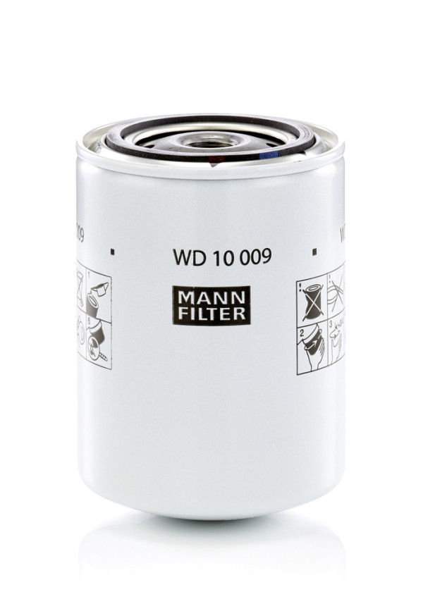 Filter, operating hydraulics - WD 10 009 MANN-FILTER - 25010441, 473663C1, 4855745