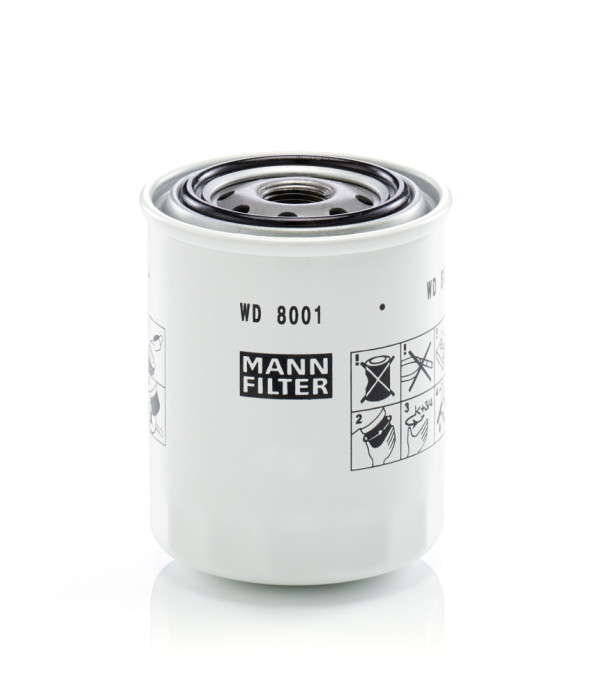 Filter, Arbeitshydraulik - WD 8001 MANN-FILTER - HHK20-36990, K2561-36990, W21TS-HK200