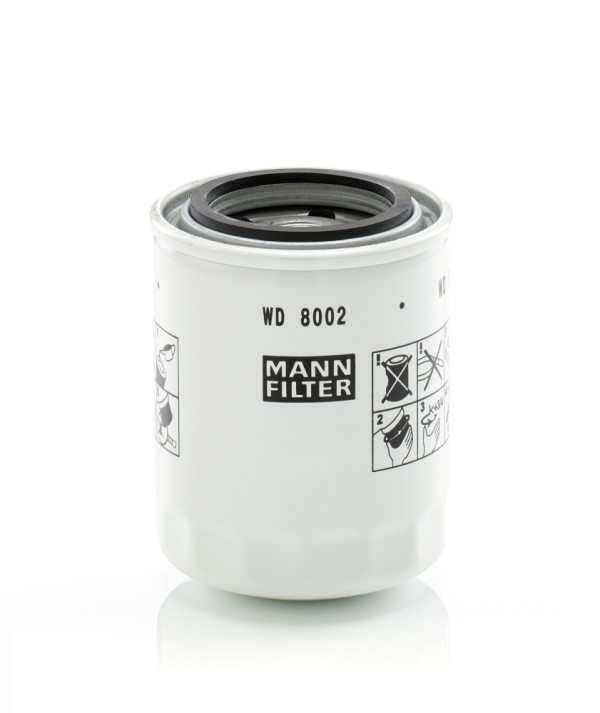 Olejový filtr - WD 8002 MANN-FILTER - HHK70-14070, HHK70-14073, K7561-14070