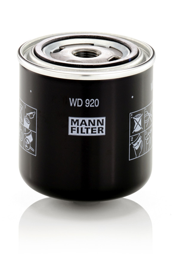 WD 920, Filter, operating hydraulics, MANN-FILTER, 054750, 11445474, AM39653, 1534721, 56457, 6708, 86.012.00, 93622322, AW162, DGM/H920, F026407138, H10WD01, HF6164, HI995, NO-93/93.20, OC104, P3761, P550210, PER309, PH710, SP812, HF6446, HY10WD01, P550940