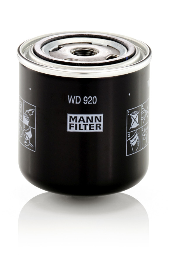 WD 920, Filter, operating hydraulics, MANN-FILTER, 054750, 11445474, AM39653, 1534721, 56457, 6708, 86.012.00, 93622322, AW162, BT8301, DGM/H920, F026407138, H10WD01, HF6164, HI995, NO-93/93.20, OC104, P3761, P550210, PER309, PH710, SP812, SPH21001, HF6446, HY10WD01, P550940