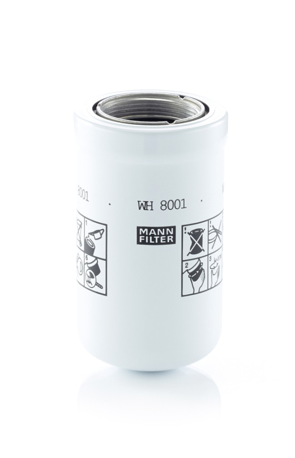 Filter, operating hydraulics - WH 8001 MANN-FILTER - 184-3931, 3I-1769, 241216