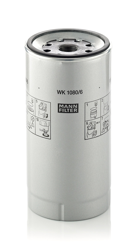 Fuel Filter - WK 1080/6 X MANN-FILTER - 0004771702, 1780730, 20754418