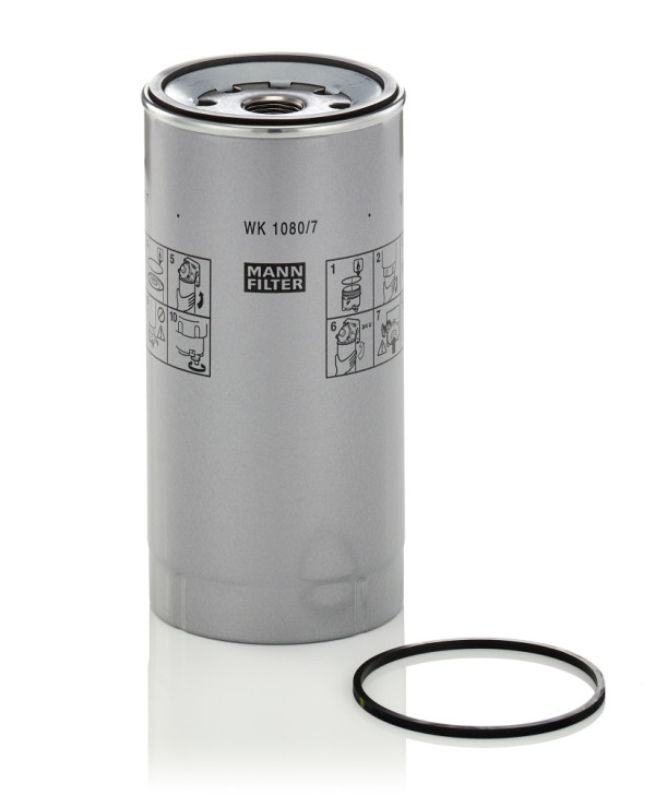 Fuel Filter - WK 1080/7 X MANN-FILTER - 0004702190, 00130164.40, 1000130418
