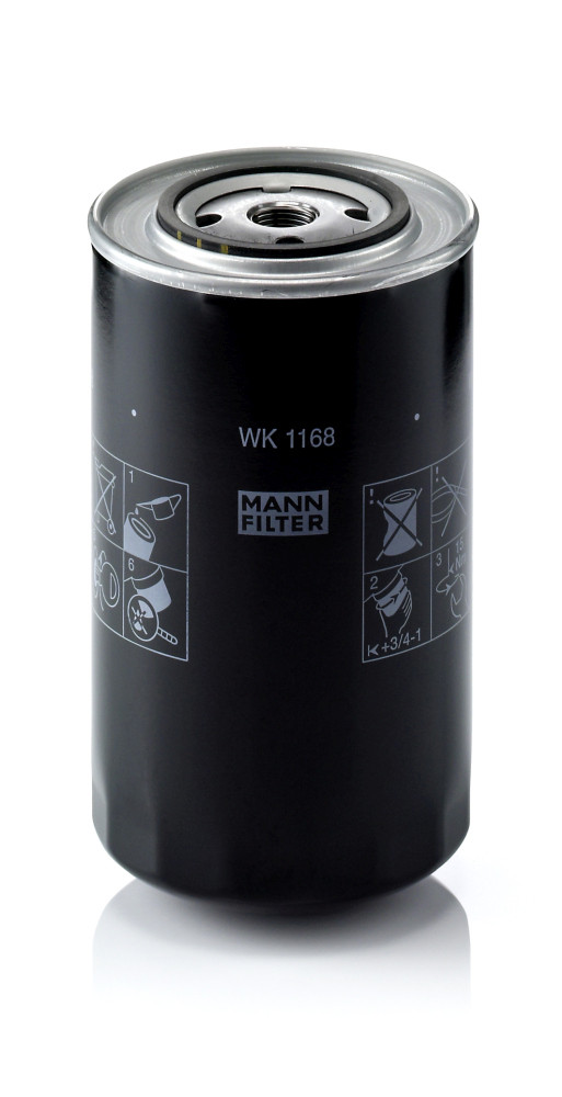 WK 1168, Palivový filtr, Filtr paliv.MANN, MANN-FILTER, 1901605, 1909103, 4531702, 46118310, 48004, L01909103, M12505-67, SE429, 4.531.0702A, M12505-68, 1909119, 4613310, 4694322, 4618310, 9924321, 4644293, 4671001, 4700487, 4742848, 4788503, 4964322, 61589105, 62775371, 8821823, 019-FS, 0986450717, 10.17.05/130, 1534490, 2343230003, 24.308.00