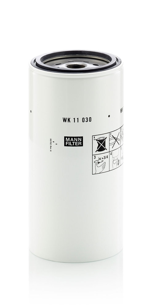WK 11 030 X, Fuel Filter, MANN-FILTER, RE539465, 33969, BF9866-O, FS1091, H547WKD424, LFF6964, SK48592, SN70329, BF9886O