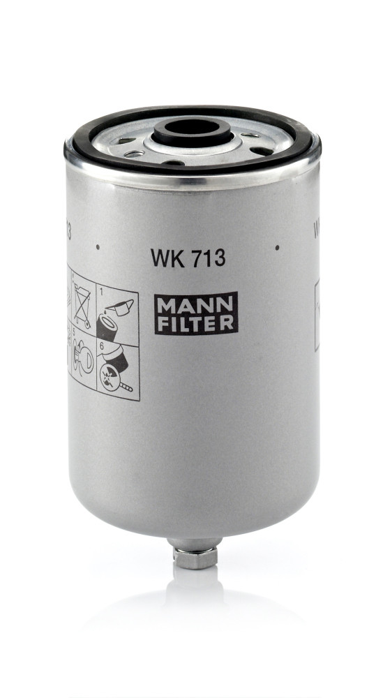 Palivový filtr - WK 713 MANN-FILTER - 31261191, 8624522, 8683212