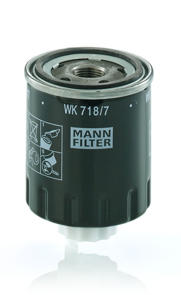 WK 718/7, Kraftstofffilter, MANN-FILTER, 11346800, 1140330, 119802-55810, 3677987M1, BHC5045, WY119802-55810, 129004-55801, 1000178758, 270979, DGM/K923/3, H651WK, P550644, SK3626/2, SN25027, WFU37342, ZP3476FMB, SK3704, SN70344