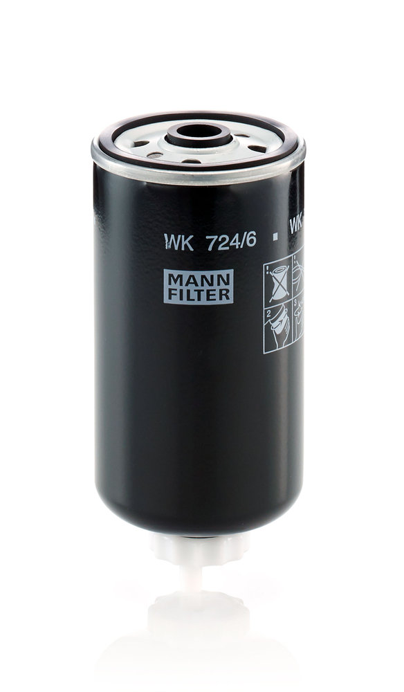 WK 724/6, Palivový filtr, Filtr paliv.MANN, MANN-FILTER, 0001467550, 504287009, 84477495, 0011533160, 87487344, 11392940, 87487345, 24.011.00, 47367180, ALG-2073, ELG5596, FS20365, H545WK, M599, S4011NR, SF8685, SK3083, ZP3258FMB, M707, WK724/6