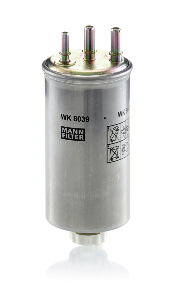 Palivový filtr - WK 8039 MANN-FILTER - 164000884R, 164002137R, 6001552226