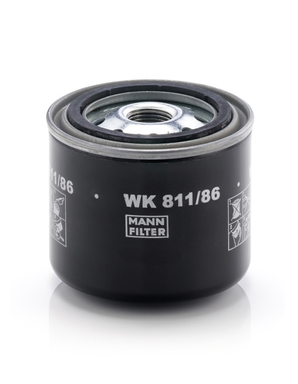 WK 811/86, Fuel Filter, MANN-FILTER, 02/800025, 0559-23570, 130366020, 130-366120, 130366120, 13200023, 1324002300, 1402229, 23202-56021-2SA, 23302-56021, 2330B56030, 282203A1, 33-0143006, 3706283M91, 4183854, 60058453, 861477-8, 8944147963S, 94414796, AT280316, C6003117460, 02/800785, 13200119, 1492229, 150-4142, 20M01R2261, 23302-56022, 2330B56031, 4206130, 60220063