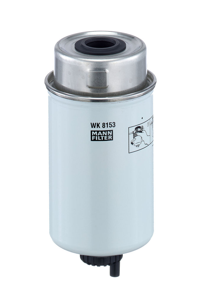 WK 8153, Kraftstofffilter, MANN-FILTER, 05198958, 162000080882, 836862600, 836866575, V836862600, V836866575, 162000080923, BF9837-D, FS19826, H581WK, M649, SK3392, SN70210, SP4009, ZP3801F, 84269165, ZP8045F, 20366575, 47111571, 47335182, 87660444, 87660465