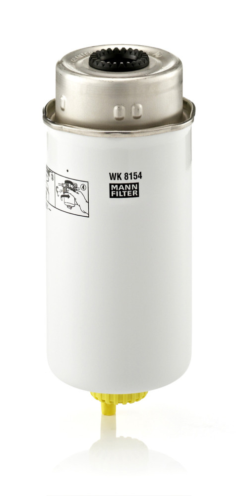 WK 8154, Palivový filtr, Filtr paliv., MANN-FILTER, 1685852, 3C11-9176-BB, 3C11-9176-BC, 4537952, 4669224, 105814, 13.43154, 24.457.00, 5063, 587744, 7143230011, 8660003078, ADF122322, BF9810-D, CFF100475, CS735, DP1110130207, EFF272D, EFG335, ELG5430, F026402122, FFF-10112, FN189, FP2579, FP5792, FSM4254, HDF639, KC502, M434, M677