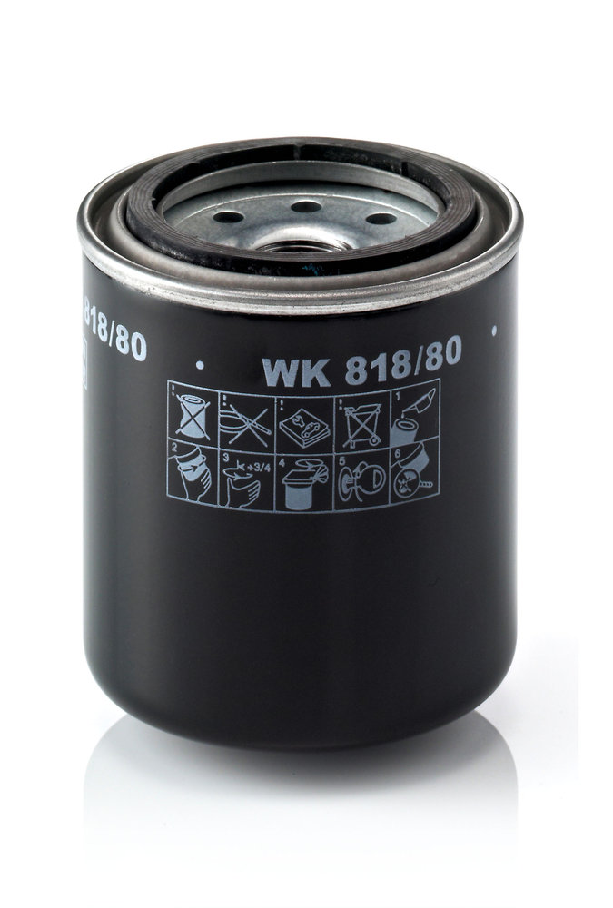 WK 818/80, Palivový filtr, Filtr paliv.MANN, MANN-FILTER, 094-7073, 11713231, 119000-55600, 11980255800, 11980255801, 15601-43170, 23303-87304-000, 3677987M2, 4276952, 47100044A, 87575132, ADC42315E, M811031, 119000-55601, 1195-30040, 3677987M3, 3I-1111, 4626336, ME006066, MIU800645, YM119000-55600, 11900055602, ME016872, MIU801267, VOE11713231, YM119802-55801, 119802-55800, ME229355, YMR001129, 119802-55801