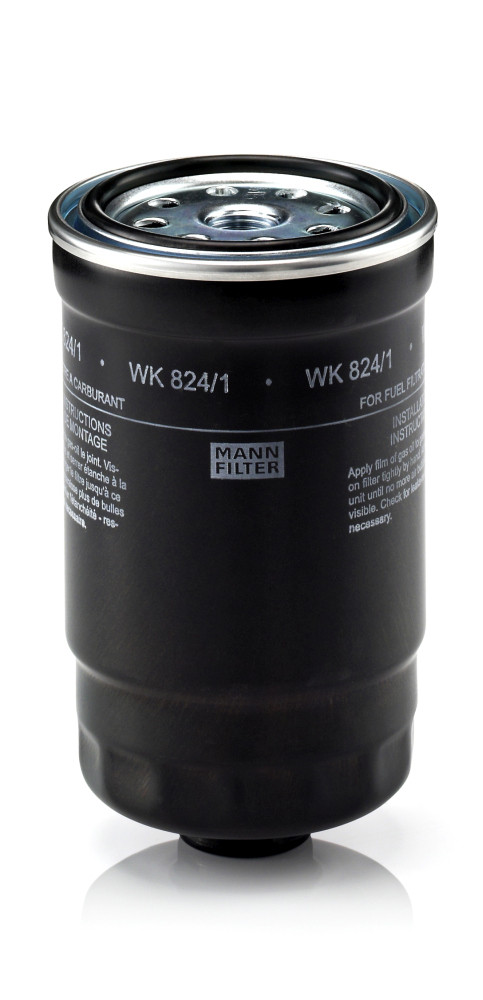 WK 824/1, Fuel Filter, MANN-FILTER, 31922-2E900, 31922-2EA00, 31922-C8900, 31922-3A810, S319224H001, 31922-3A850, 0986AF6188, 153071762333, 184442, 24.443.00, 28-143230001, 30-H0-011, 4589-FS, 4819, 587725, 63505, ADG02326, ALG-2081, CHY13012, CS739, DN1936, ELG5380, FC-H11, FI8153/1, FN295, FT5854, GB-6240, GFE5478, GS10325, H488WK