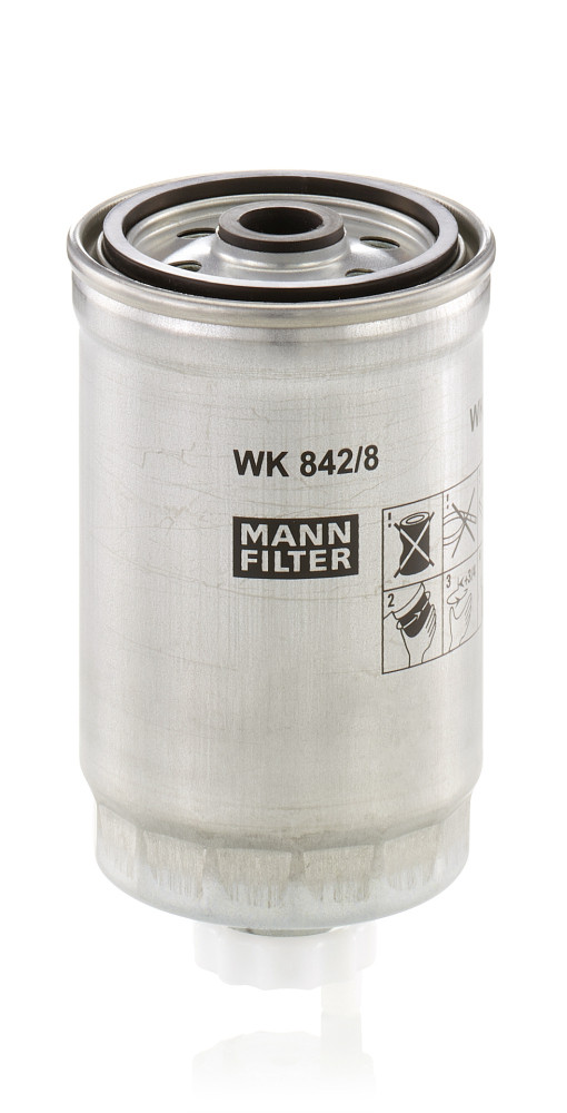 Kraftstofffilter - WK 842/8 MANN-FILTER - 190662, 190663, 9947340