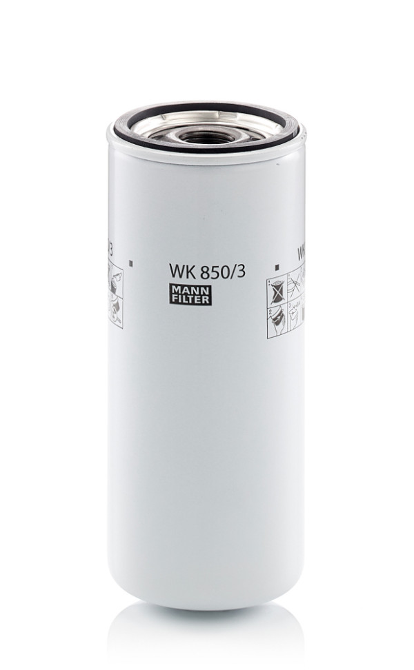 Kraftstofffilter - WK 850/3 MANN-FILTER - 0003600540, 1R-0751, AG121852