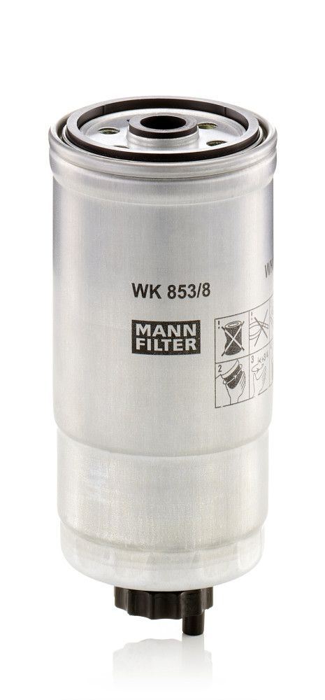 Kraftstofffilter - WK 853/8 MANN-FILTER - 13322240791, 46471844, 13322240798