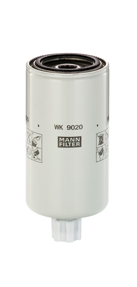 WK 9020 X, Fuel Filter, MANN-FILTER, Ammann Bomag Cummins Grove Hitachi Hyundai JCB Dynapac QSB5.9 QSB6.7 6BTA5.9, 11LD70010, 32/925595, 3991498, 700723393, 13465547, 1543356, 31701239, 33091, 4-9501000045, 966553694, BF1352-SPS, FS19616, H524WKD385, LFF9616, P550660, PS10794, SK3349, SN40547, BF1352SP, P550929, WK9020X