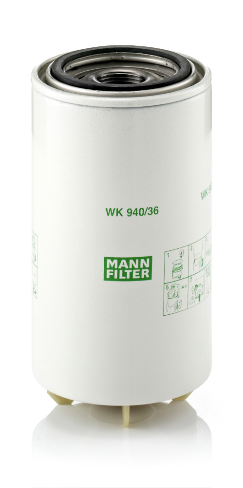 Palivový filtr - WK 940/36 X MANN-FILTER - 5006002224, 600-311-3610, 7381816