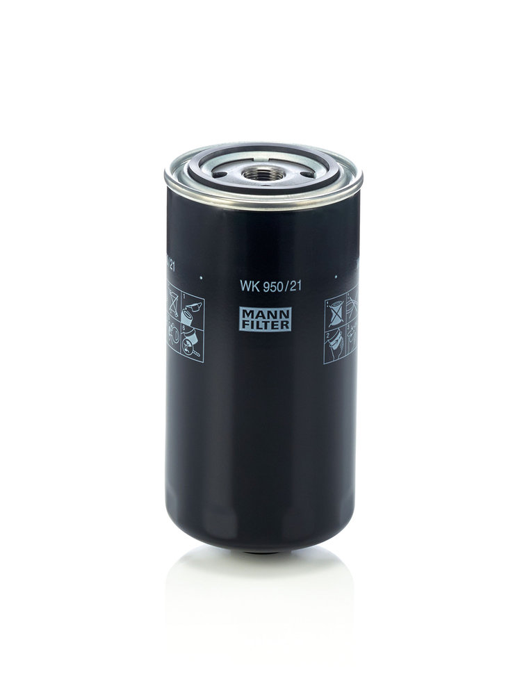 WK 950/21, Kraftstofffilter, MANN-FILTER, 052.1117010, 1399760, 14559479, 16400-LA40A, 2943501, 2992241, 32/925932, 402030901, 4894548, 5802726986, 6754-71-6130, LA323016450, R3000096, 2992241PR, 32/926138, 4897833, 489783300, 6754-71-6140, LA323016450N, 500039730, 6754-79-6130, Z489783300, 500041178, 6754-79-6140, 504033400, 6754716410, 0986BF0243, 100.112-00A, 14-340180008, 1501319