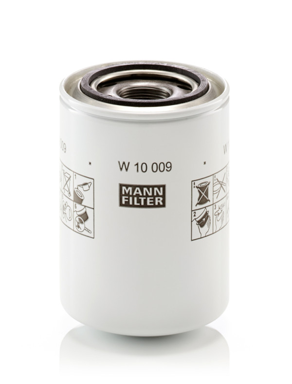 Filter, operating hydraulics - W 10 009 MANN-FILTER - 1646-516-692-00, 172A64-73780, 332/B1489