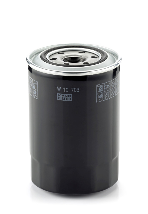 W 10 703, Olejový filtr, Filtr olej., MANN-FILTER, 26311-45001, 26311-45010, 10-05-597, 15098, 1534603, 8671014018, COF100286S, ELH4250, F026407172, FO-597S, H96W03, LF3830, MO-439, OC1649A, SK810, SP-984, OC297