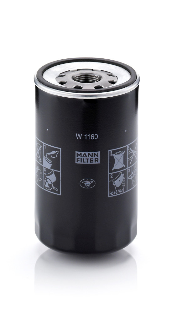 Olejový filtr - W 1160 MANN-FILTER - 315616, 51.05501-7160, 51.05501-7161