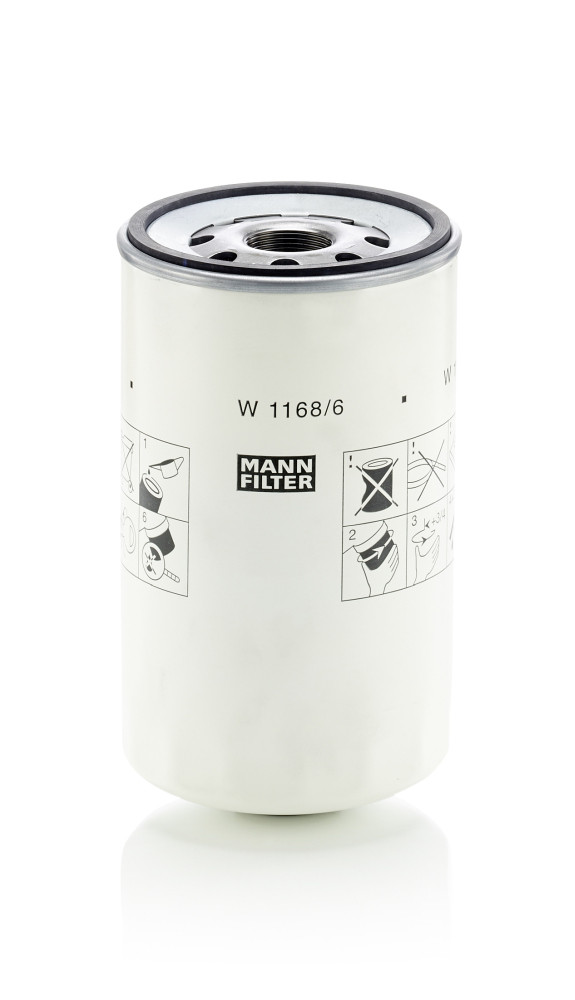 W 1168/6, Ölfilter, MANN-FILTER, 04916195, F954200510010, 04913595, H466W, SO7284, ZP3451