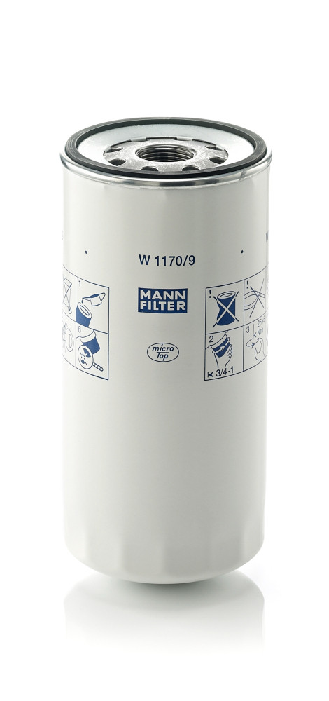 Olejový filtr - W 1170/9 MANN-FILTER - 2C46-6744-A1B, 2C46-6744-AA, 2C46-6744-AB