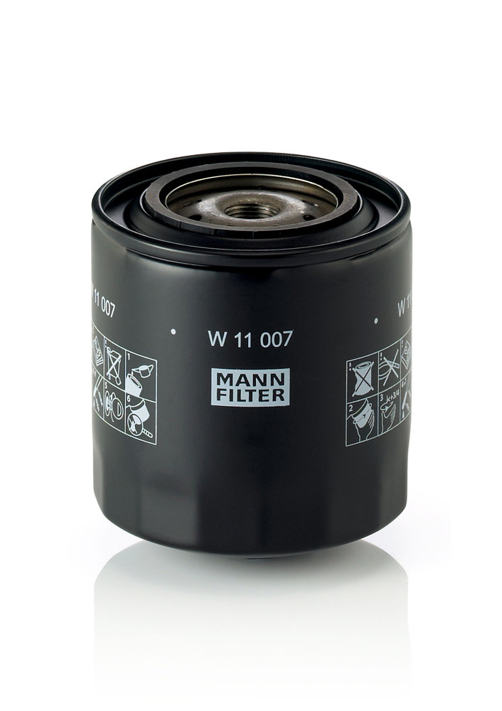 W 11 007, Oil Filter, MANN-FILTER, 0.044.1567.0, 0.044.1567.0/10, 0.0441.567.0, 1682282680, DO224, OC1742, OL1378, WOE8204