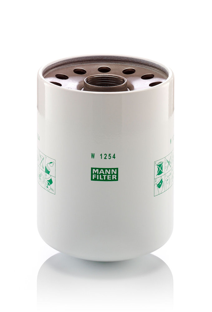 W 1254 X, Oil Filter, MANN-FILTER, 3I1372, AG716976, AR101278, AR98329, DZ101880, RE46380, RE57394, 1535307, 199817, 2239, 23.723.00, 36870038, 416256, 4339-OS, 51824, BT352, H215W, L40314, LF3567, LF440, LFP558329, PF1066, PH3773, PH-720, S3723R, SM169, SO3317, SO8415, SP-1324, SP4536