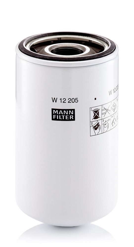 W 12 205, Ölfilter, MANN-FILTER, 01992235, 1076750M1, 1-13240-046-1, 122-0756, 1240892H1, 15607-1380, 156071431, 3014654, 30-3436861, 32/925953, 3I-1242, 65-05510-5007, 9414100141, C3014654, CU331-3281, Y03414806, YZ1132400621, 1-13240-075-0, 15607-1381, 3313281, 4128800, A77537, AG030098, CULF734, 1-13240-157-0, 15607-1381A, 4175914, 1132400620, 15607-1430, 4178801